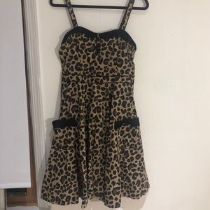 H&M Leopard Print Pinup Dress - image 1